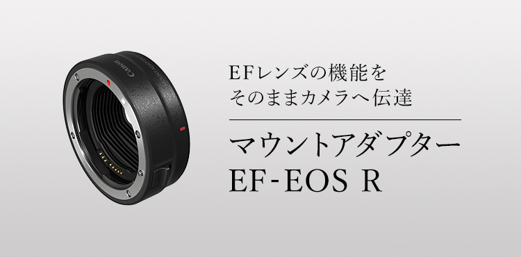 EFレンズの機能をそのままカメラへ伝達 マウントアダプター EF-EOS R
