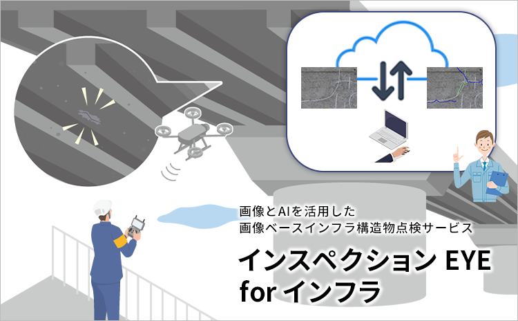 画像とAIを活用した画像ベースインフラ構造物点検サービス インスペクション EYE for インフラ