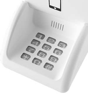 イメージ画像:外付けテンキー不要の一体化構造