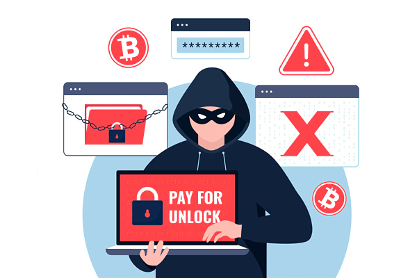 イメージ：ランサムウェア攻撃