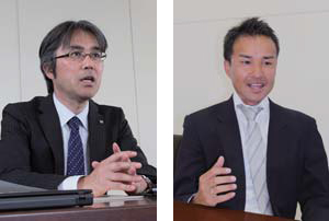 キヤノンマーケティングジャパン 営業 牛尾尚基(左)、齋藤博文(右)