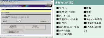 imageWARE Accounting Manager for MEAP 特長｜MEAPアプリケーション 