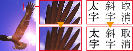 図:業界標準の印字品質
