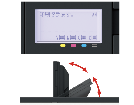 チルト式ワイドLCDパネル+テンキー搭載