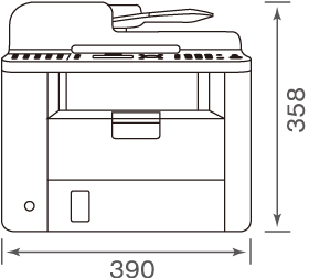 オフィス向けファクス キヤノフアクス L410 仕様・寸法図｜キヤノン