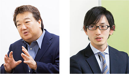 左:株式会社エフ・アイ・エス 代表取締役 朝香雅文/右:株式会社エフ・アイ・エス 新規事業推進室 朝香貴裕