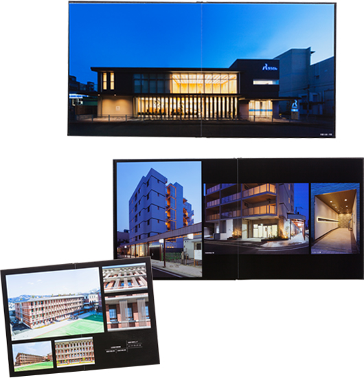 DreamLabo 5000で出力された建築竣工アルバム