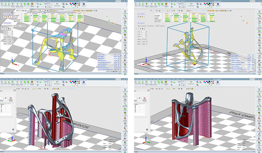 金属3Dプリンター専用ソフトウェア”3DXpert”による最適姿勢の検討とサポート設計例