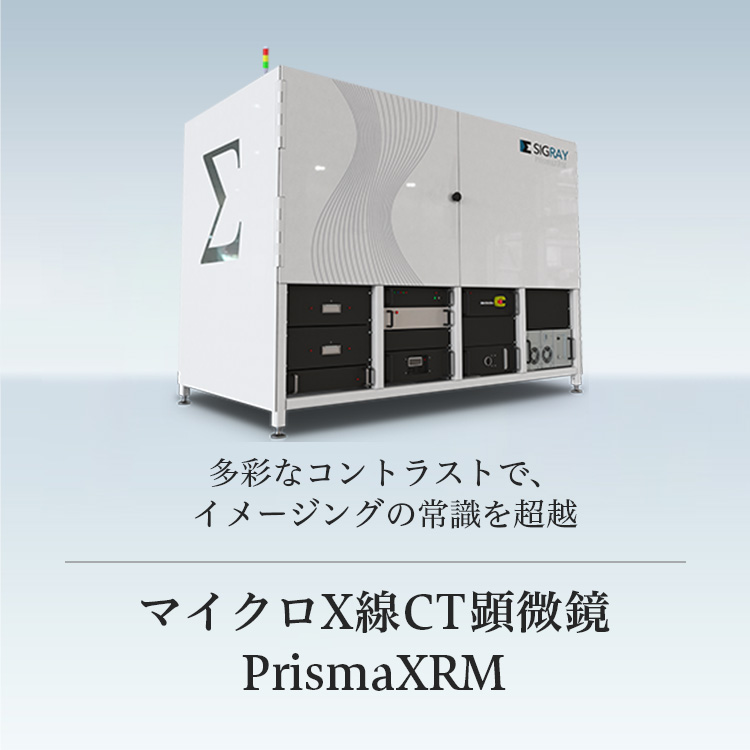 多彩なコントラストで、イメージングの常識を超越 マイクロX線CT顕微鏡 PrismaXRM