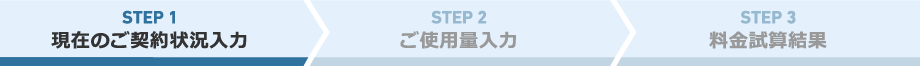 STEP1 現在のご契約状況入力