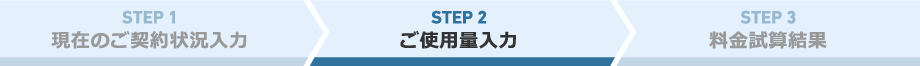 STEP2 ご使用量入力
