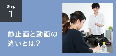 STEP1 静止画と動画の違いとは？
