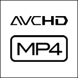 AVCHD＆MP4、59.94P/50.00P