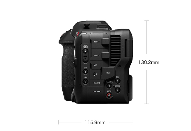 外観 EOS C70：映画製作機器 CINEMA EOS SYSTEM｜法人｜キヤノン
