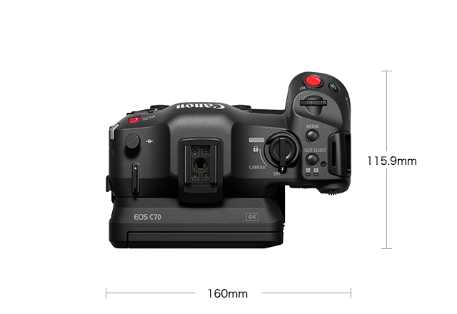 外観 EOS C70：映画製作機器 CINEMA EOS SYSTEM｜法人｜キヤノン