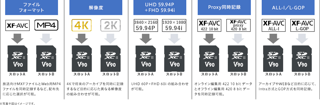 図:異種同時記録