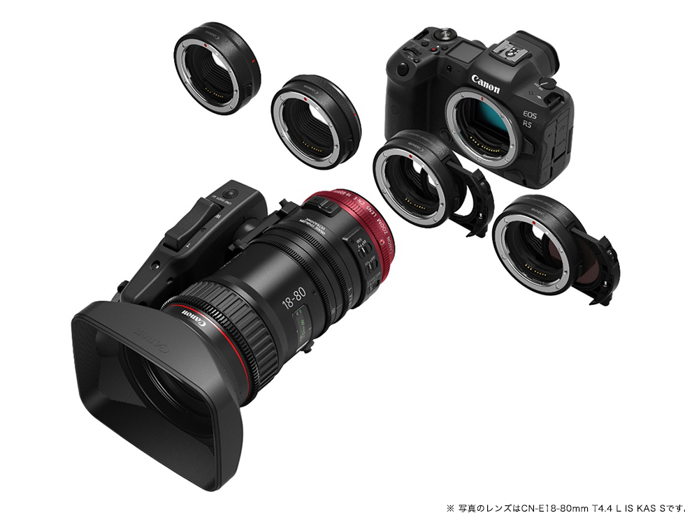 写真:EOS R5での使用が可能
