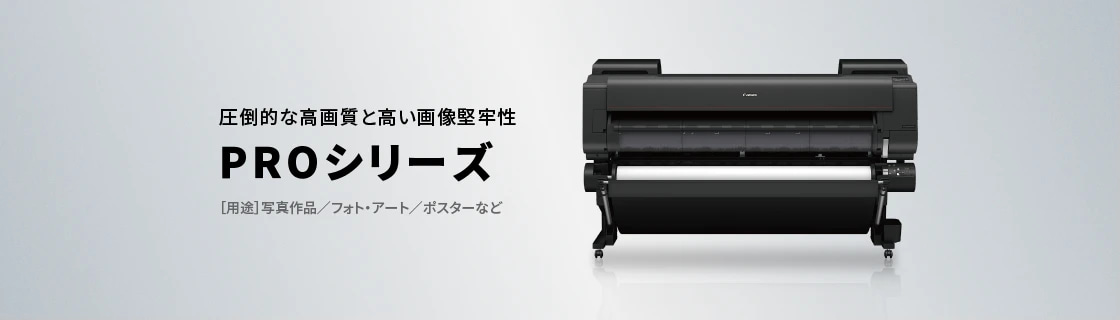 圧倒的な高画質と高い画像堅牢性 PROシリーズ ［用途］写真作品／フォト・アート／ポスターなど