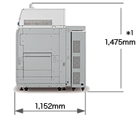 imagePRESS C7010VPS 占有寸法 側面図