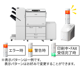 LEDランプでプリンターの状況を確認(イメージ)