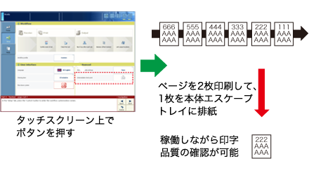 抜き取り印刷確認機構(イメージ)