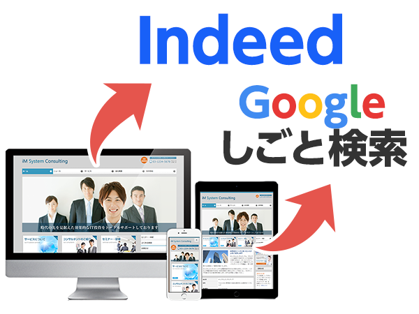 Indeed、Googleしごと検索