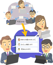 メールからチャットへ