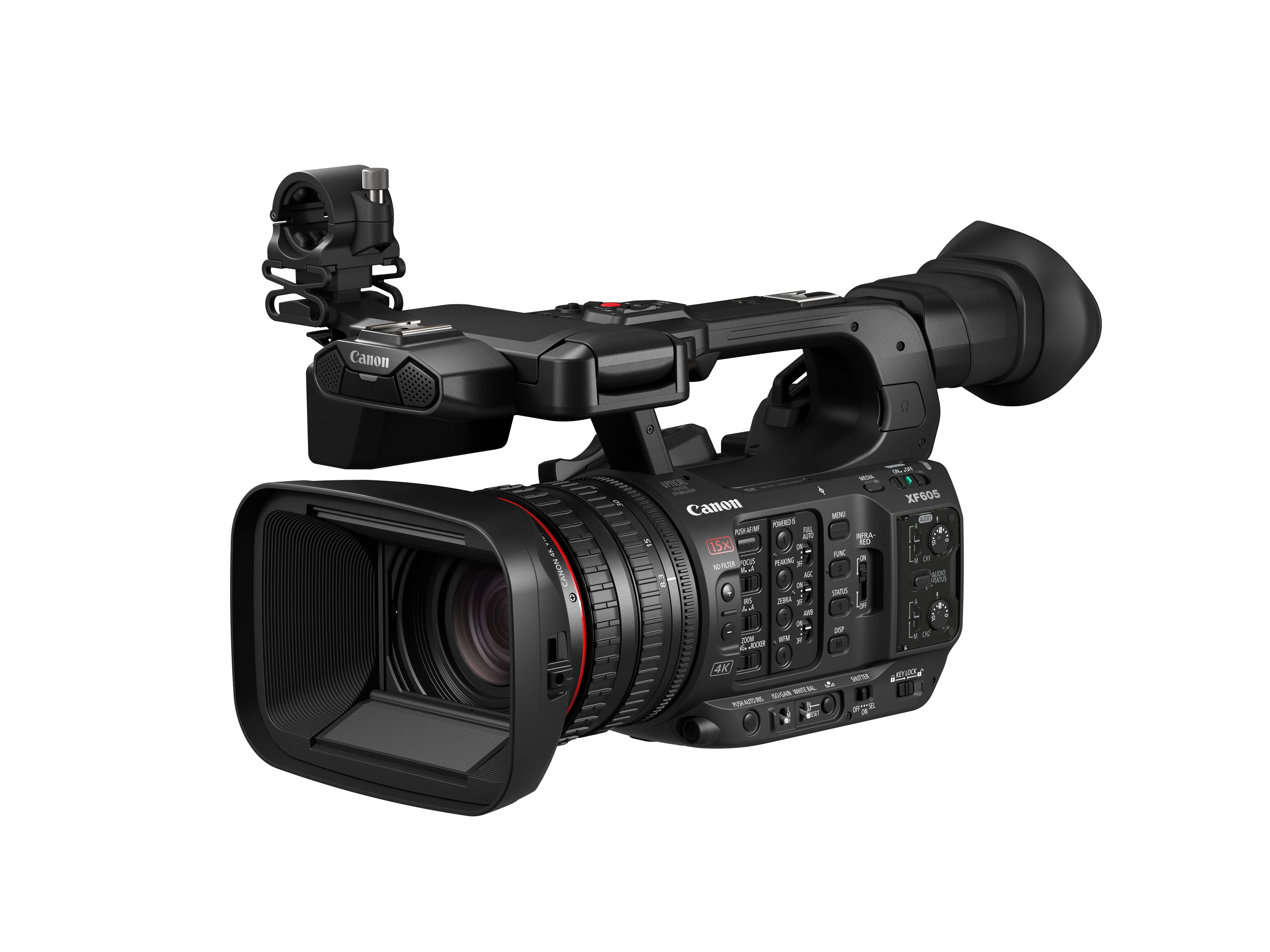 高画質と小型化を両立した業務用4Kビデオカメラ“XF605”を発売 