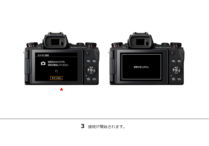 3 接続が開始されます。