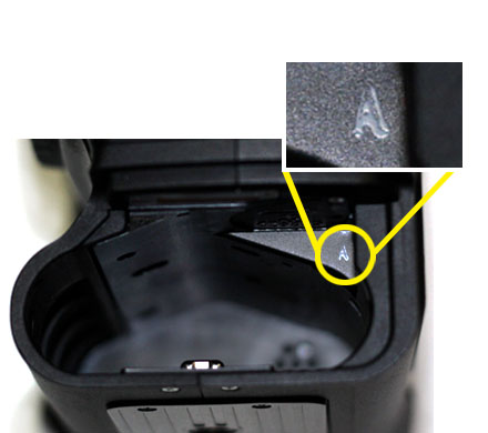 非対象製品のマーキング ｢A｣ のマークがある